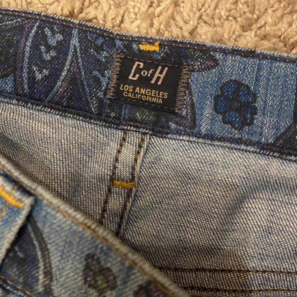 Citizens of humanity Avedon blue paisley skinny stretchy jeans size 28 women's - Picture 9 of 9